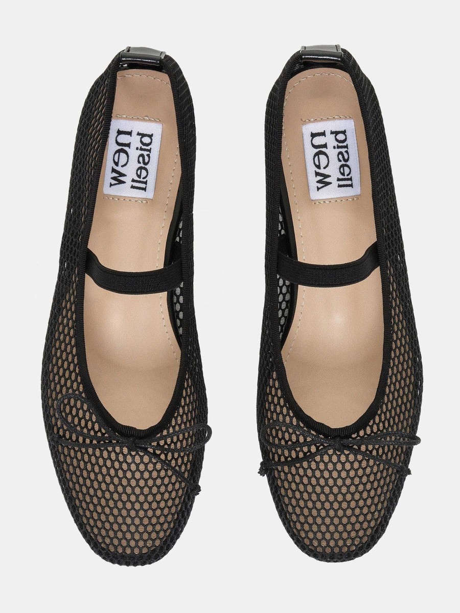 Source Unknown Mary Jane Mesh-Ballerinas, Schwarz | Schuhe & Taschen