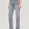 Source Unknown Lange Jeans Mit Hohem Bund, Aschblau | Kleidung