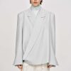 Source Unknown Baia Boxy Wrap Blazer, Gainsboro Grey | Zubehor