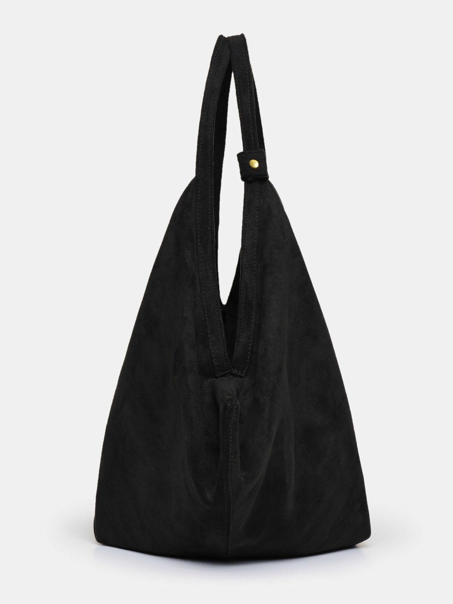 Source Unknown Grose Gluckskeks-Tasche, Wildleder Schwarz | Schuhe & Taschen