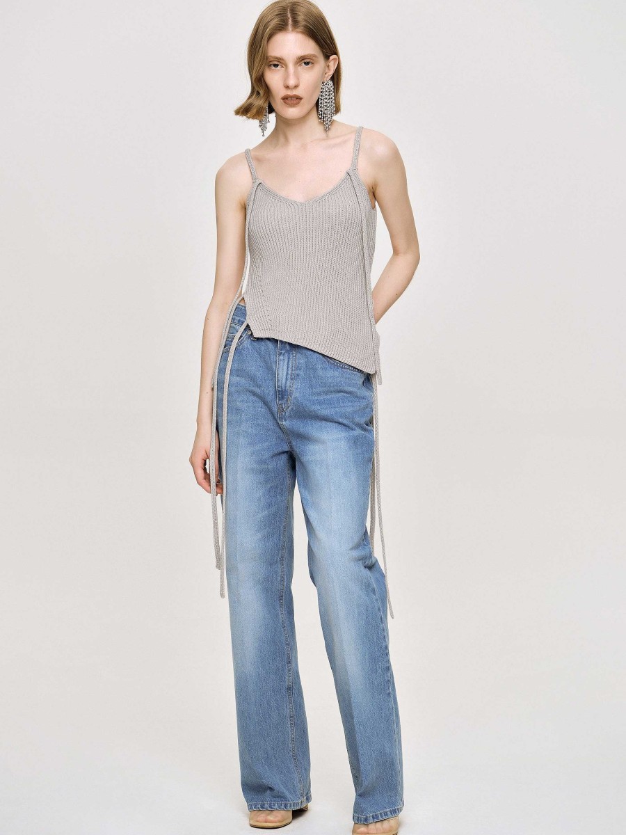 Source Unknown Relaxed Straight Jeans, Mittlere Waschung | Denim