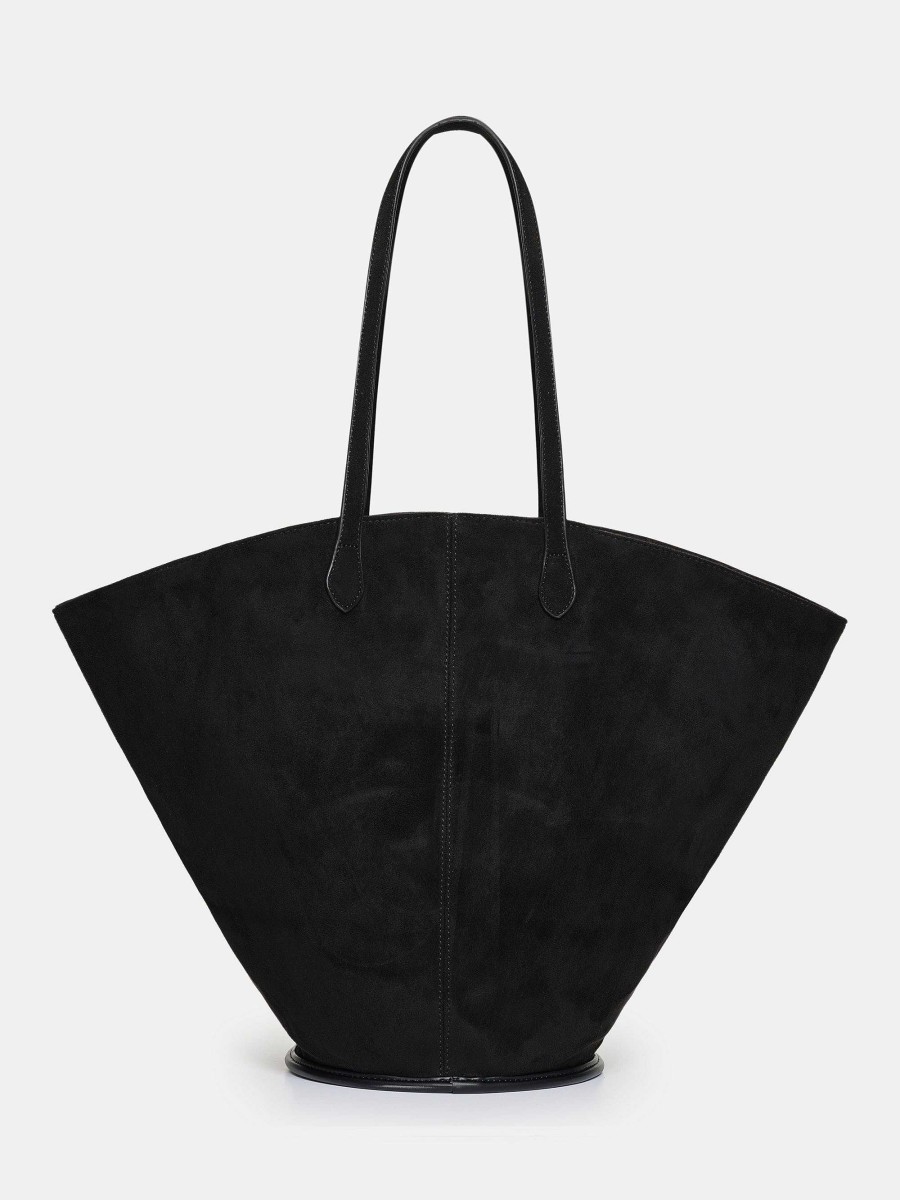 Source Unknown Mittelgrose Wildledertasche, Schwarz | Schuhe & Taschen