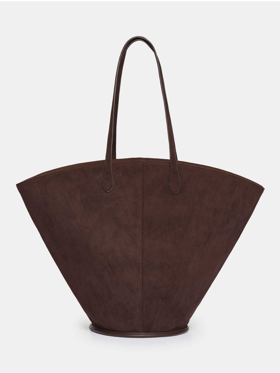 Source Unknown Mittelgrose Wildledertasche, Toffee | Kleidung