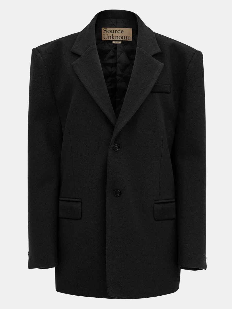 Source Unknown Hayk Ubergroser Boyfriend-Blazer, Schwarz | Zubehor