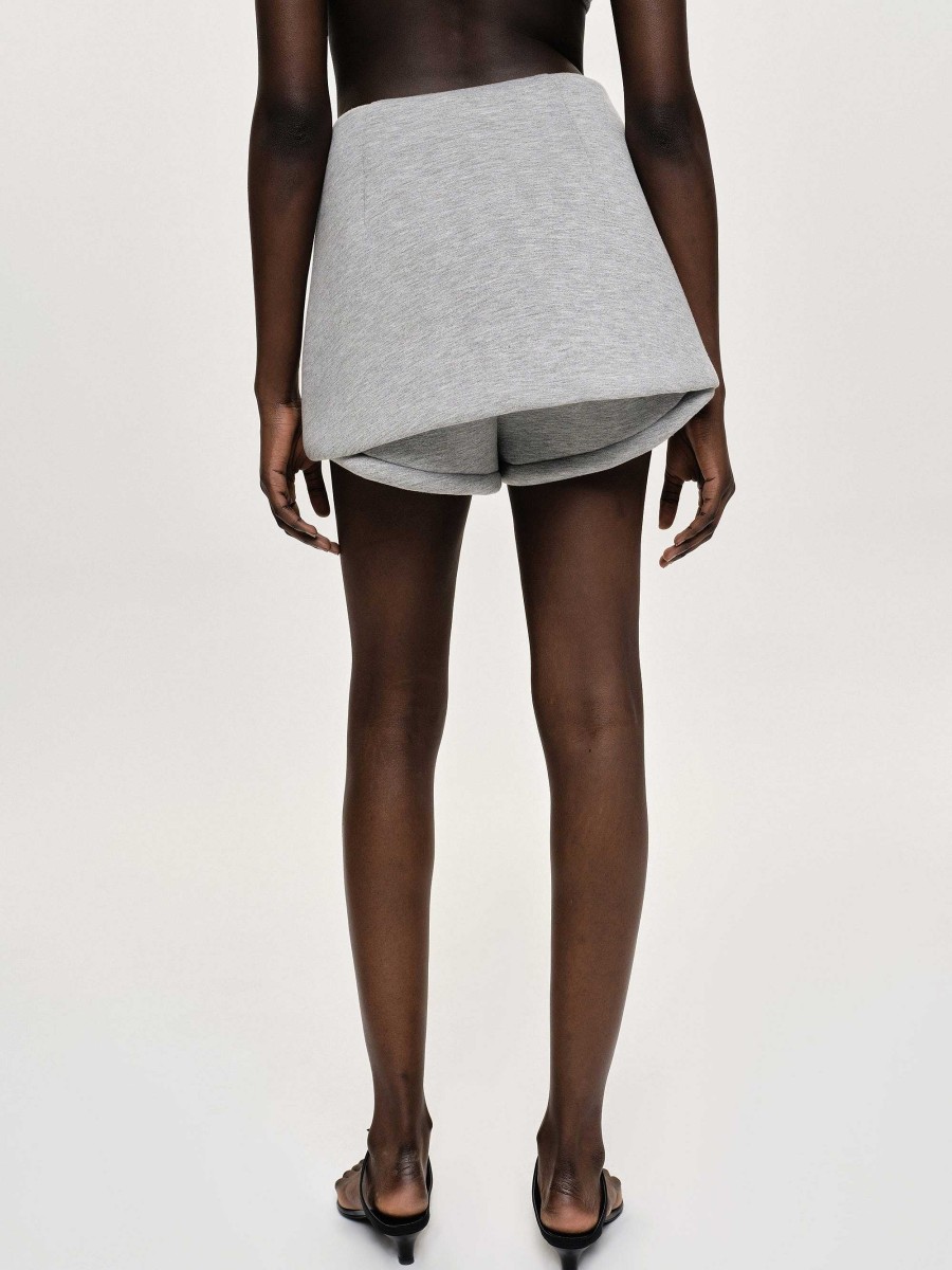 Source Unknown Segura Sweat Mini Skorts, Gainsboro Melange | Kleidung