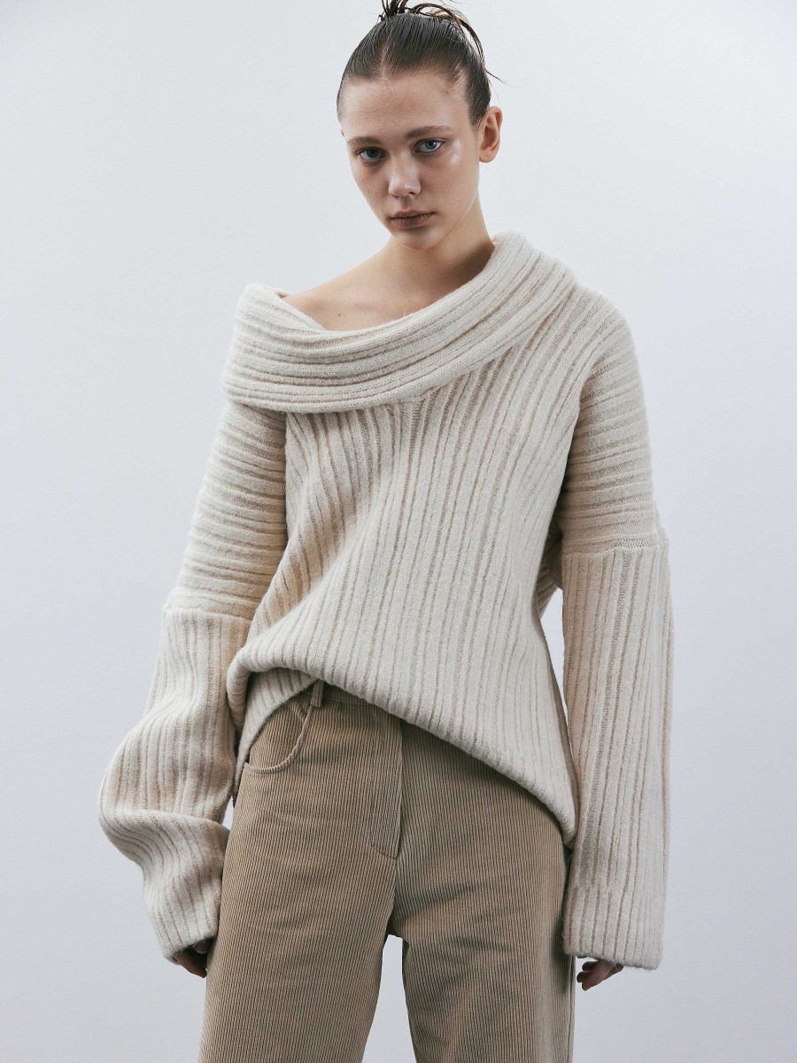 Source Unknown Becca Ubergroser High-Roll-Strickpullover, Birke | Zubehor