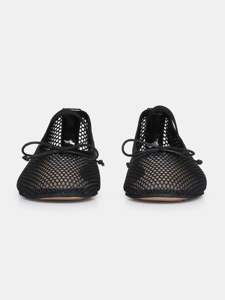 Source Unknown Mary Jane Mesh-Ballerinas, Schwarz | Schuhe & Taschen