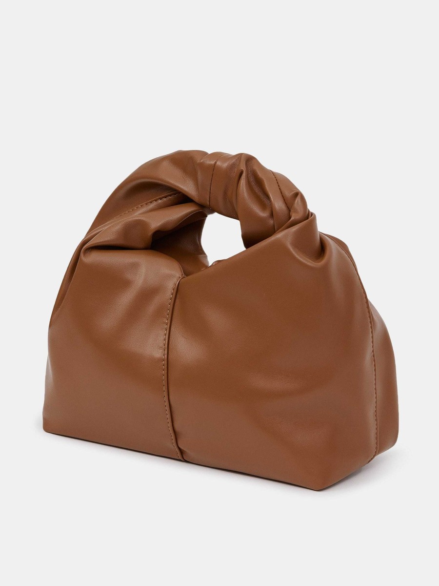 Source Unknown Mini-Twist-Tasche, Cognac | Kleidung