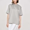 Source Unknown Satin-T-Shirt, Silber | Zubehor