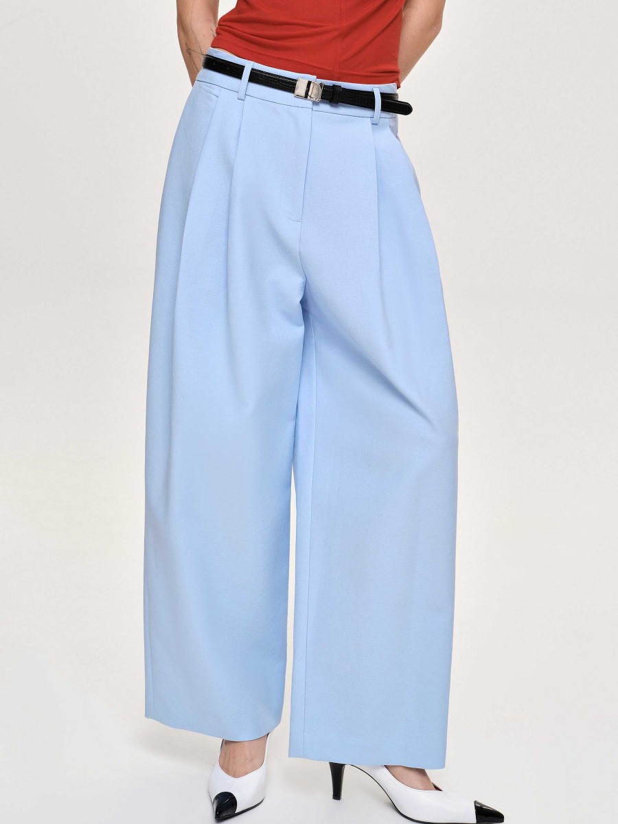 Source Unknown Biesenhose Mit Weitem Bein, Eisblau | Kleidung