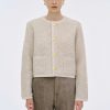 Source Unknown Mogador Strickjacke Aus Schurwolle, Beige Melange | Kleidung