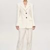 Source Unknown Poldo Sanduhr-Blazer, Creme | Oberbekleidung