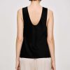 Source Unknown Armelloses Satin-Top, Schwarz | Zubehor