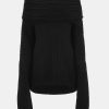 Source Unknown Becca Ubergroser High-Roll-Strickpullover, Schwarz | Zubehor